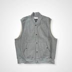 ENGINEERED GARMENTS × BEAMS PLUS エンジニアドガーメンツ ビームスプラス / SWEAT VEST スウェットベスト タグ付 グレー 参考定価：37,000+tax SIZE:M