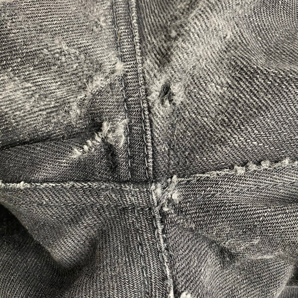 【訳アリ】 BOTTEGA VENETA ボッテガベネタ / バタフライ刺繍 デニムパンツ ブラック SIZE:46