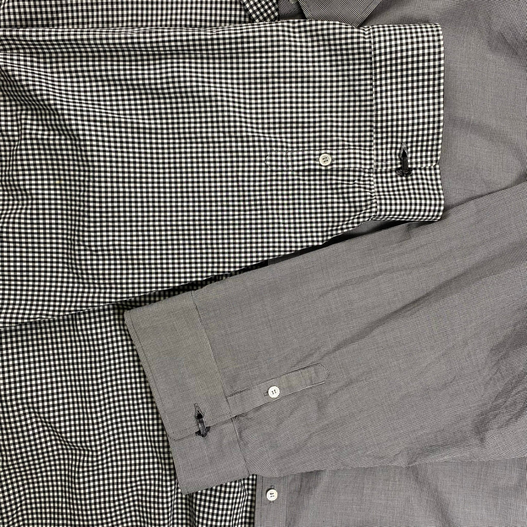 DRESSEDUNDRESSED ドレスドアンドレスド / PINSTRIPE COLOR BLOCK SHIRT 切替ビッグシャツ SIZE:2