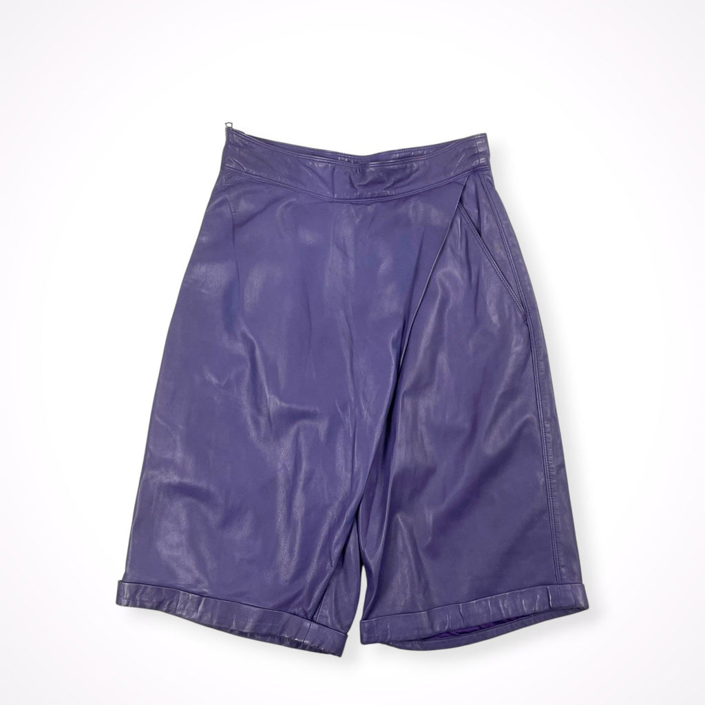 Gianni Versace / レザーハーフパンツ 参考定価：200,000程度 SIZE:W68