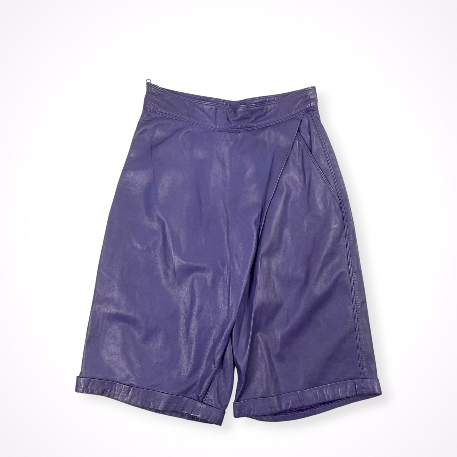 Gianni Versace / レザーハーフパンツ 参考定価：200,000程度 SIZE:W68
