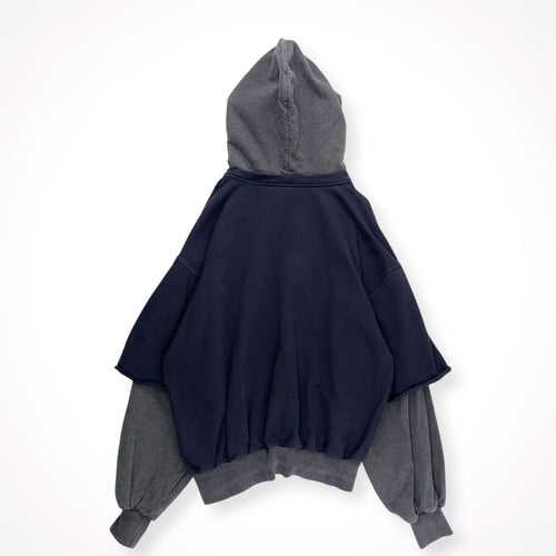 Gosha Rubchinskiy / COMBO HOODED SWEATSHIRT 18SS SIZE:M