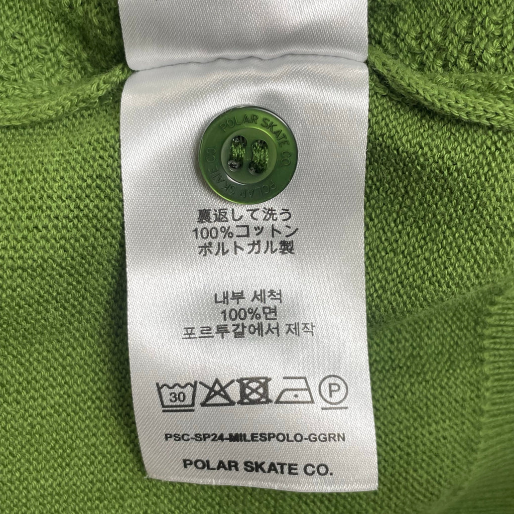 POLAR SKATE ポーラースケート / タイトニット ポロシャツ グリーン SIZE:1