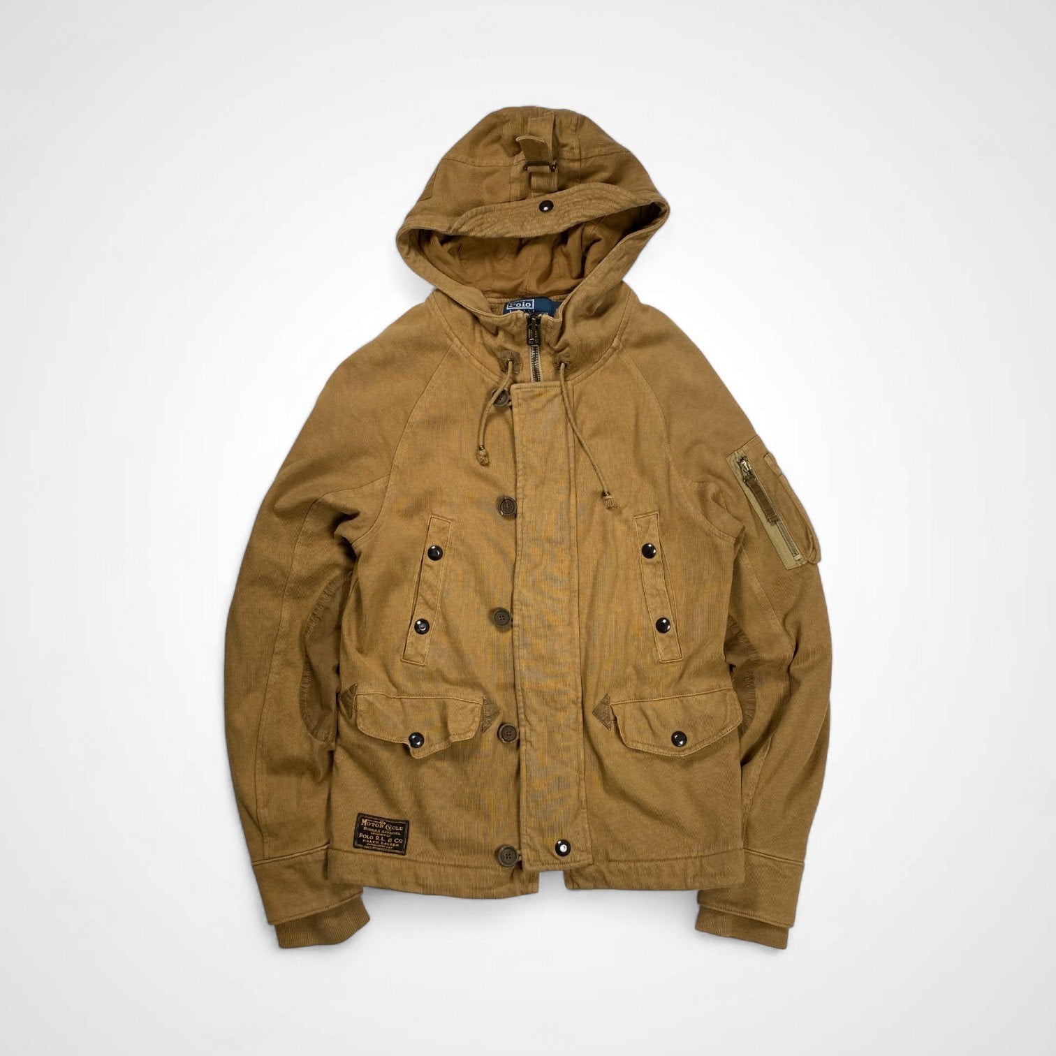 Polo by Ralph Lauren ポロ バイ ラルフローレン / モーターサイクルジャケット N-3B 裏サーマル ブラウン SIZE:S