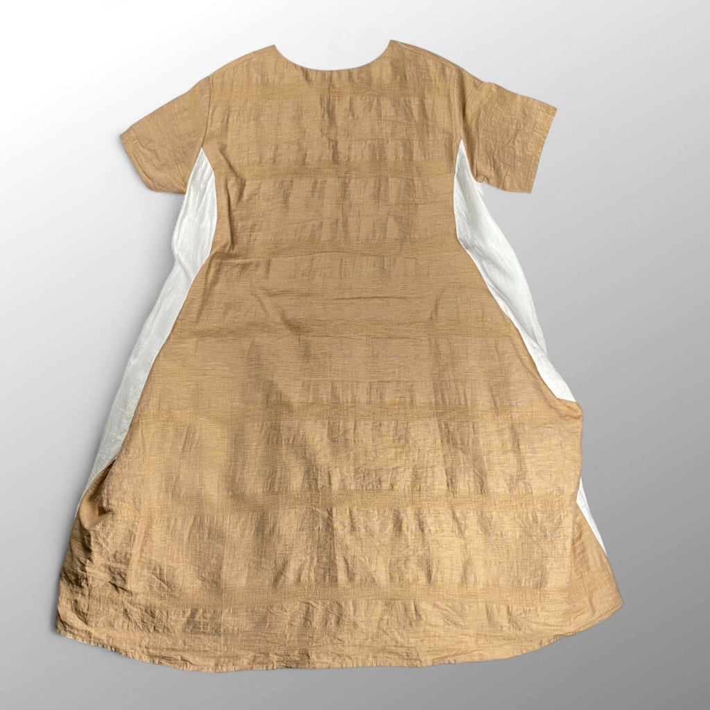 VIRGINIA BIZZI ヴァージニア ビッツィ / ボリューム切替ワンピース H.P. FRANCE取り扱い 参考定価：50,000程度 SIZE：42