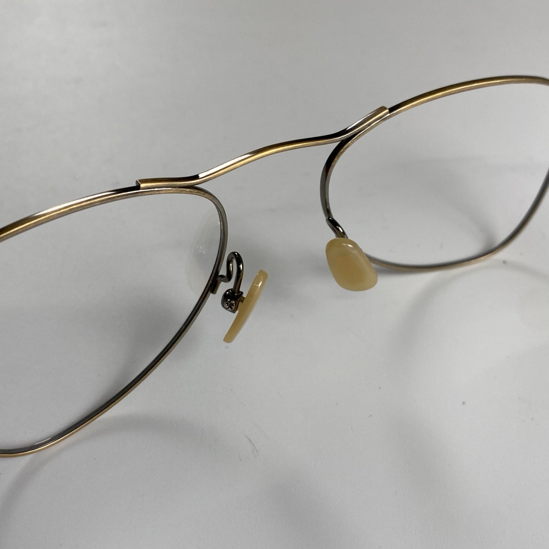 【美品】 金子眼鏡 VINTAGEライン / ティアドロップ型ハイブリッジ KV-167 度なしクリアレンズ 参考定価：40,000+tax