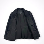 GIORGIO ARMANI / アーカイブ ウール×シルクノーカラージャケット BORGO21製 参考定価：300,000程度 SIZE:42