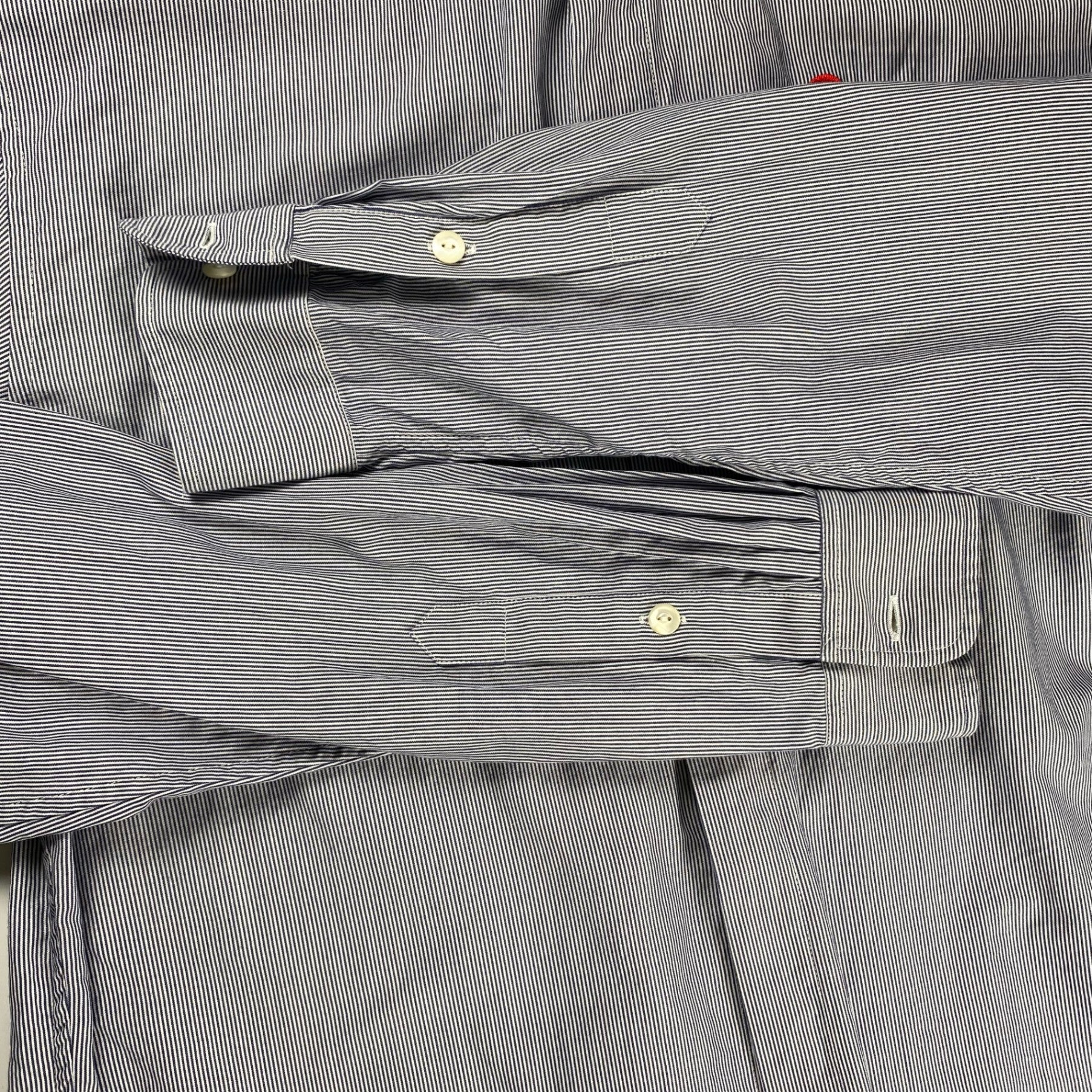 【正規代理店 鑑定済】 KENZO PARIS ケンゾーパリ / BOKE FLOWER ボケ フラワー シャツ クレリック タブカラー ストライプ 参考定価：60,000程度