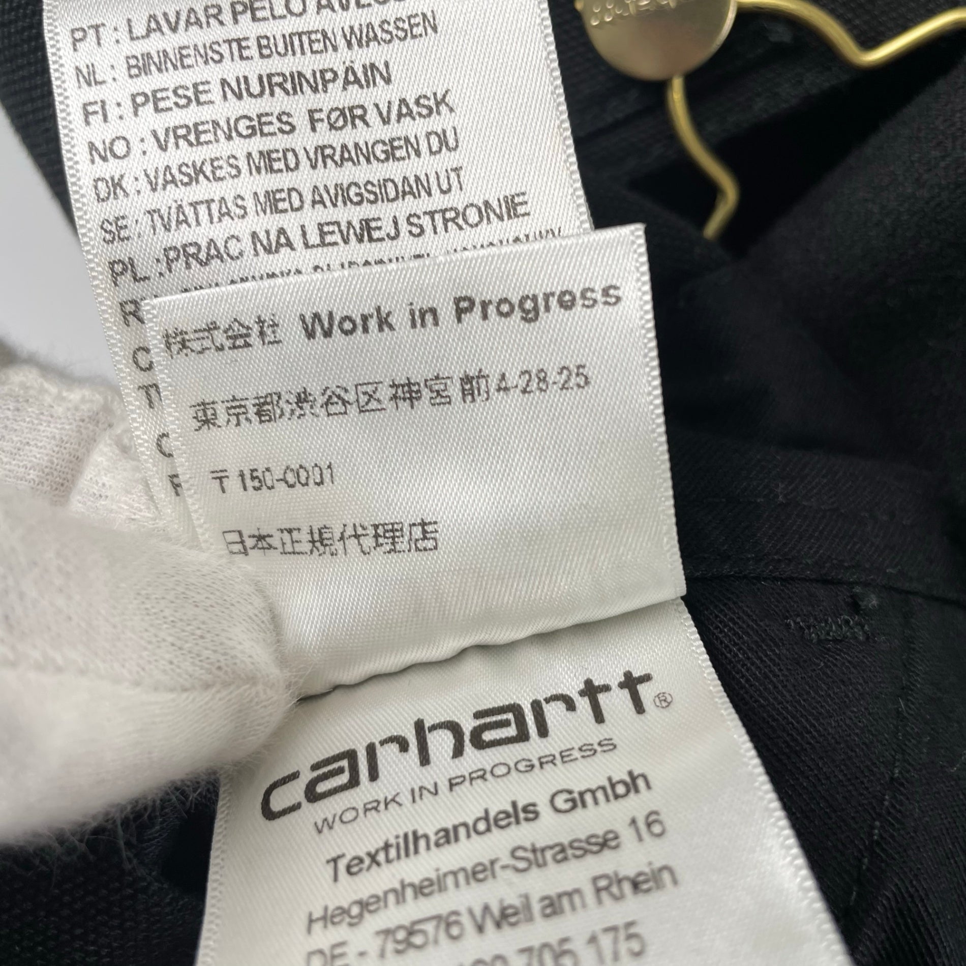 carhartt WIP カーハート ダブリューアイピー / BIB OVERALL ブラック 参考定価：34,000+tax SIZE:28×32