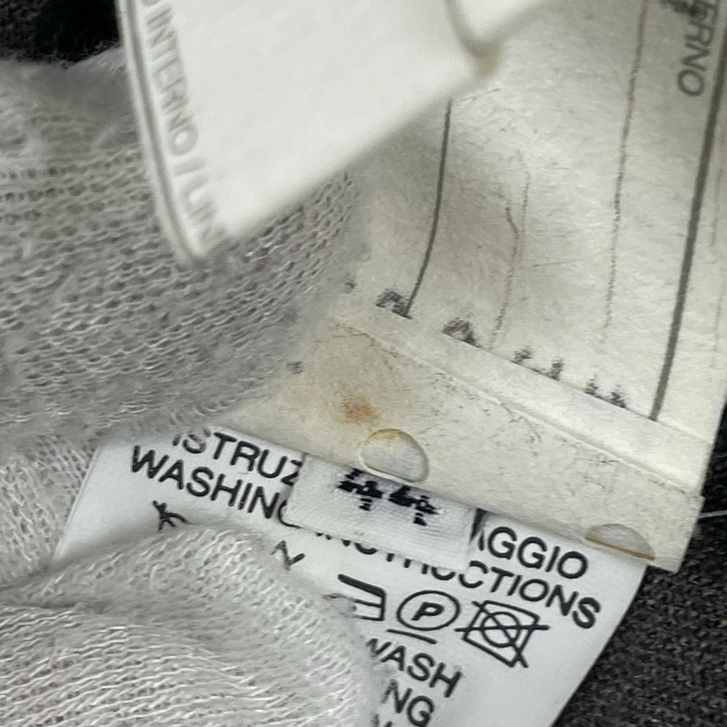 EMPORIO ARMANI / 00's リネンMIXハーフジップシャツ SIZE:44