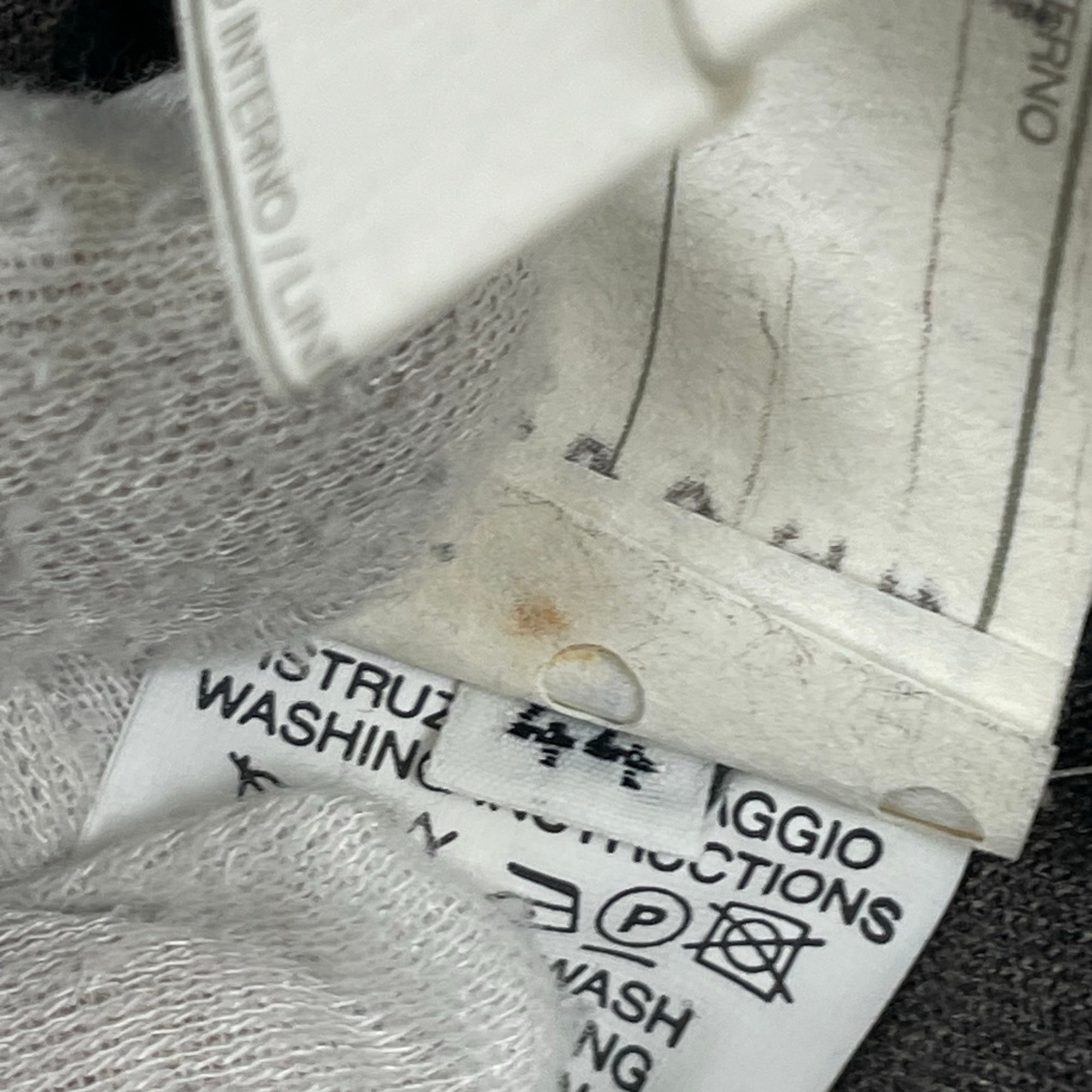 EMPORIO ARMANI / 00's リネンMIXハーフジップシャツ SIZE:44