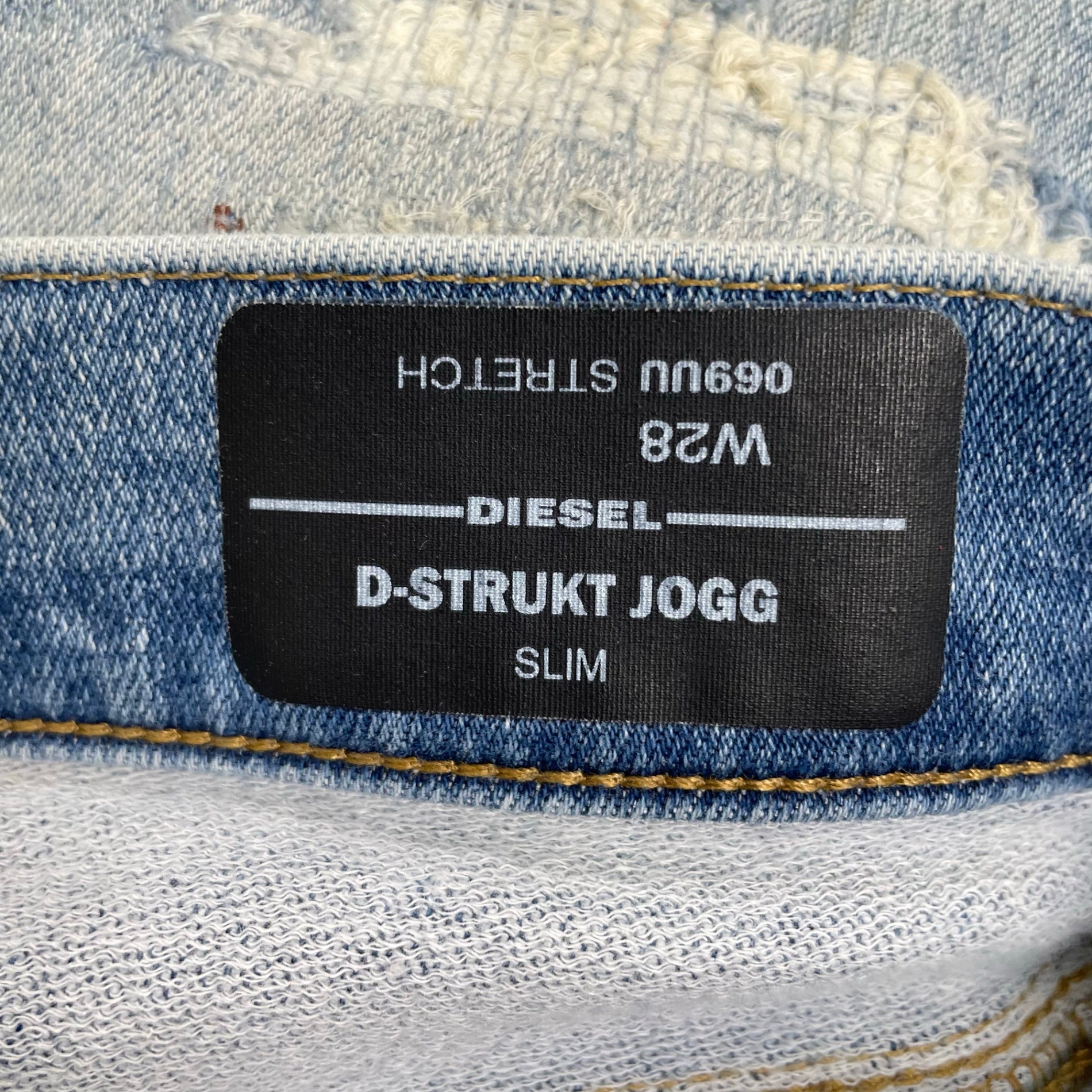 DIESEL ディーゼル / D-STRUKT JOGG デニムスウェットパンツ 069UU 参考定価：54,800 SIZE：28