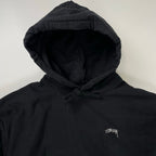 stussy / 刺繍ロゴフーディ ブラック SIZE：L