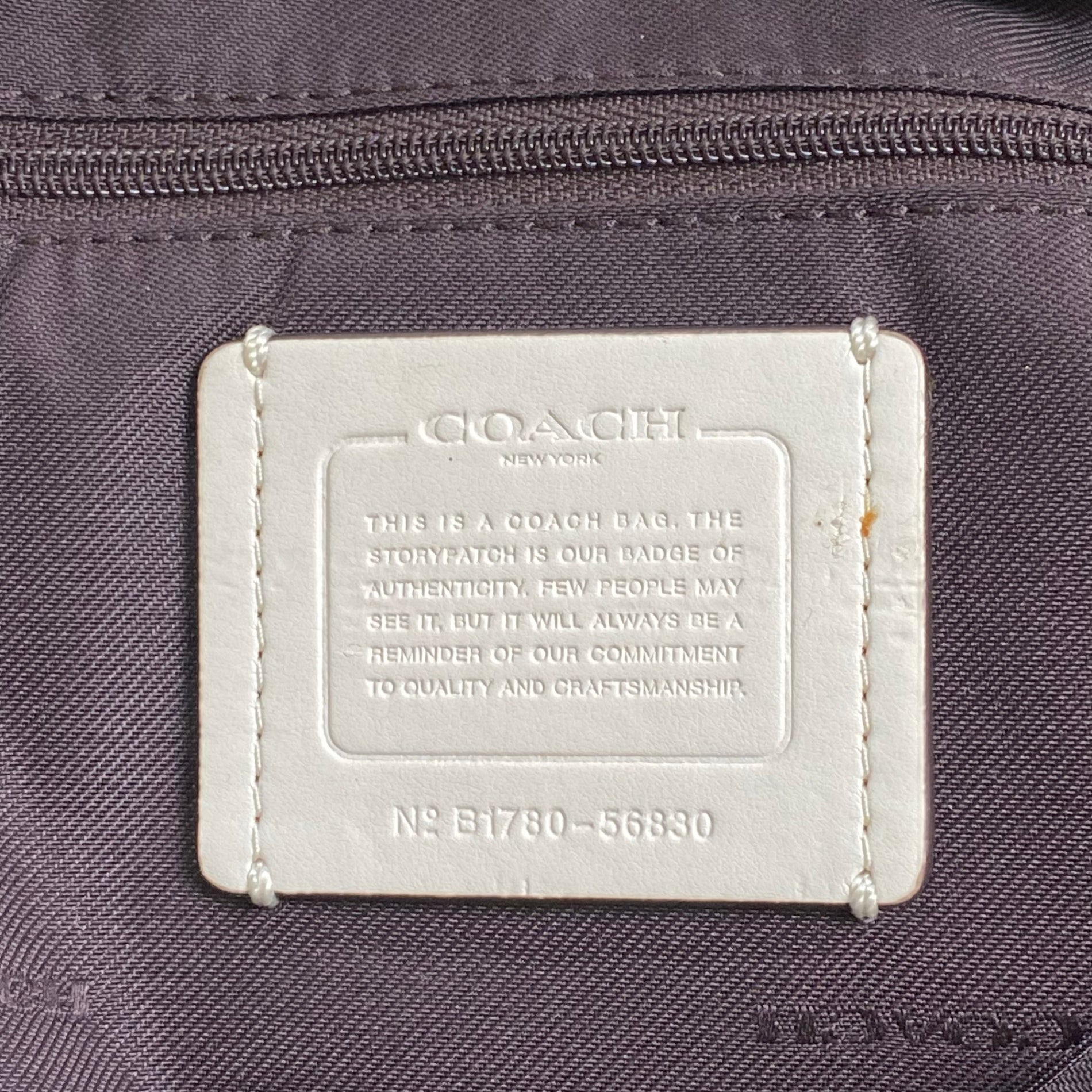 COACH コーチ / ターンロック チェーントートバッグ 本革 ブランドロゴプレート付