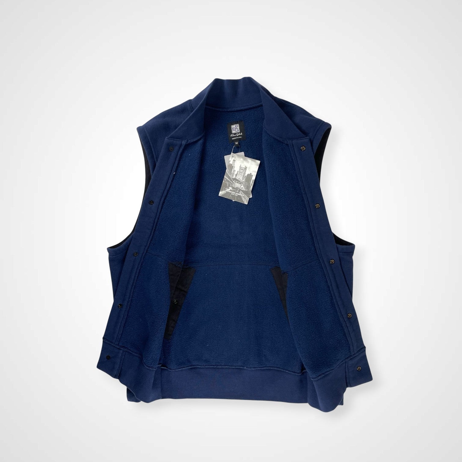 PEG ENGINEERED GARMENTS × BEAMS PLUS エンジニアド ガーメンツ ビームスプラス / SWEAT VEST タグ付 NAVY 参考定価：37,000+tax SIZE:M