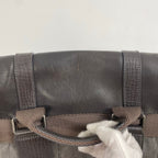 DOLCE＆GABBANA ドルチェ＆ガッバーナ / レザー切替キャンバスバックパック ギャランティーカード付