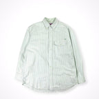 THE NORTH FACE PURPLE LABEL / Cotton Polyester Stripe OX B.D. Shirt 参考定価：19,000+tax SIZE：M