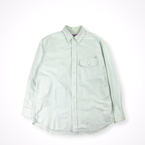 THE NORTH FACE PURPLE LABEL / Cotton Polyester Stripe OX B.D. Shirt 参考定価：19,000+tax SIZE：M