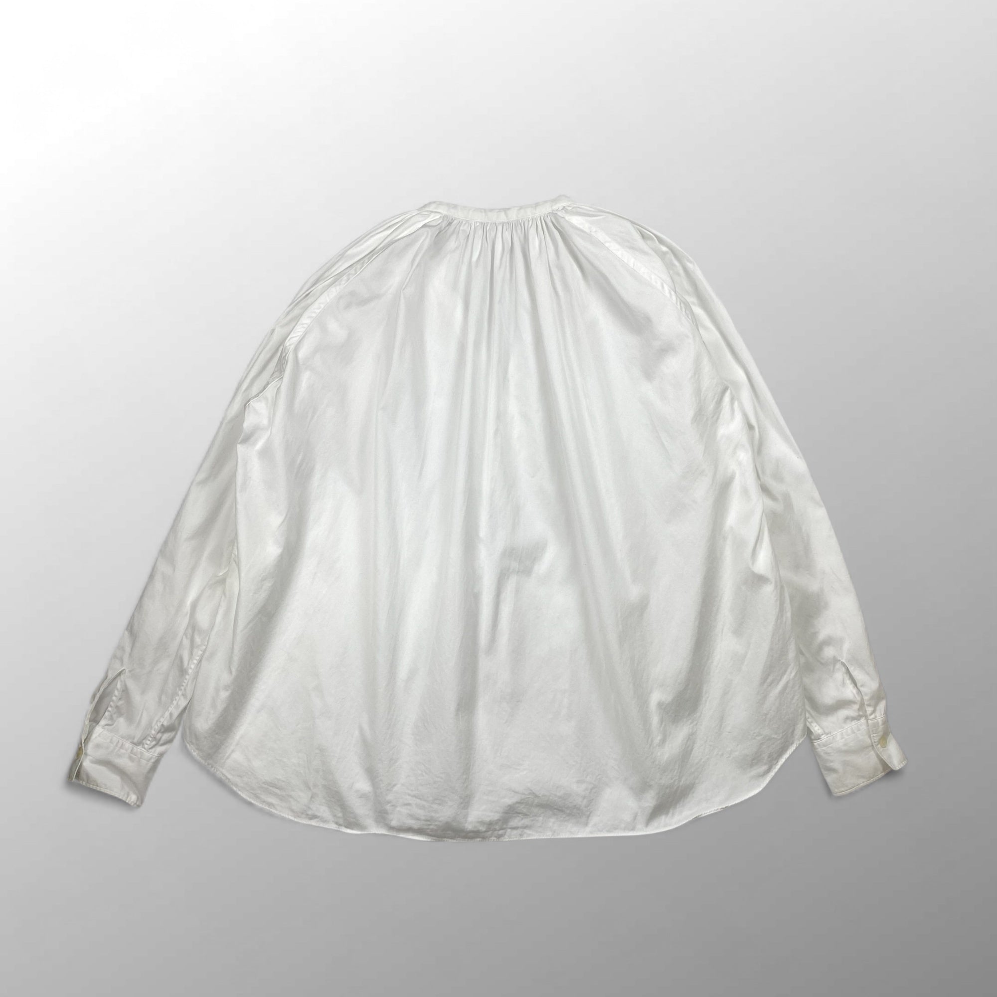 【フランス製】COMME des GARCONS COMME des GARCONS コムコム / Vネックギャザーブラウス SIZE：S