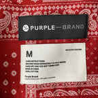 PURPLE BRAND / バンダナ柄シャツ 参考定価：60,000程度 SIZE:M