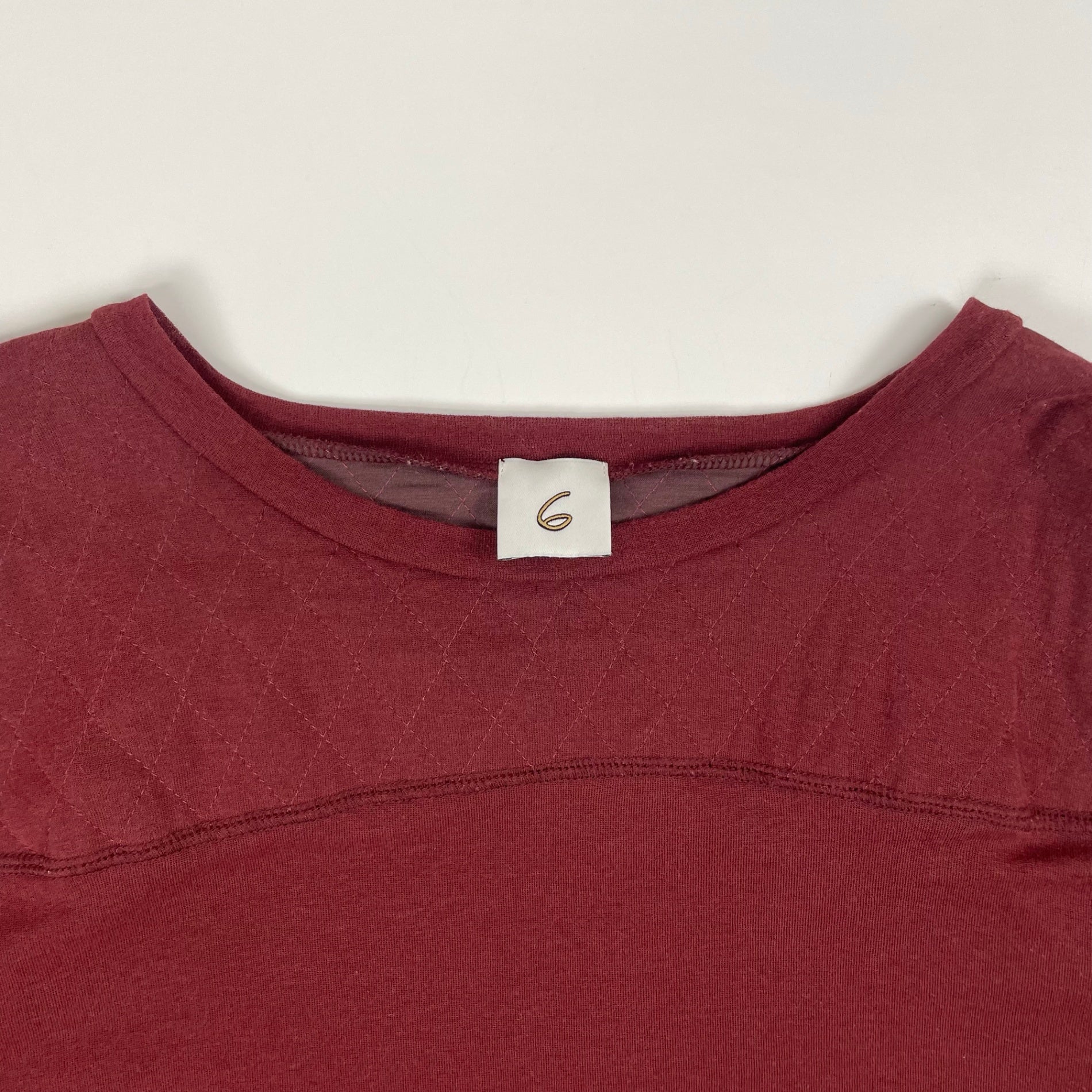 6 BEAUTY＆YOUTH / COTTON NYLON × QUILTED FOOT BALL T-SHIRT 参考定価：15,000+tax