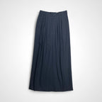 6(ROKU) BEAUTY＆YOUTH ロク ビューティー＆ユース / タックマキシスカート ネイビー 24SS 参考定価：22,000+tax SIZE:38