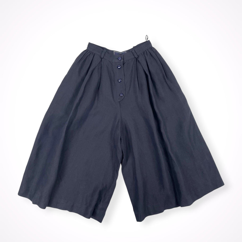 Valentino Garavani / ヴィンテージ リネンワイドショートパンツ SIZE:8