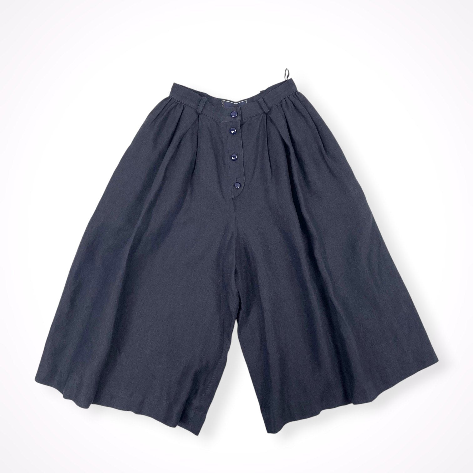 Valentino Garavani / ヴィンテージ リネンワイドショートパンツ SIZE:8