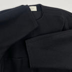 LEMAIRE ルメール / WRAP MELTON JACKET ラップジャケット ブラック 参考定価：150,000程度 SIZE:34