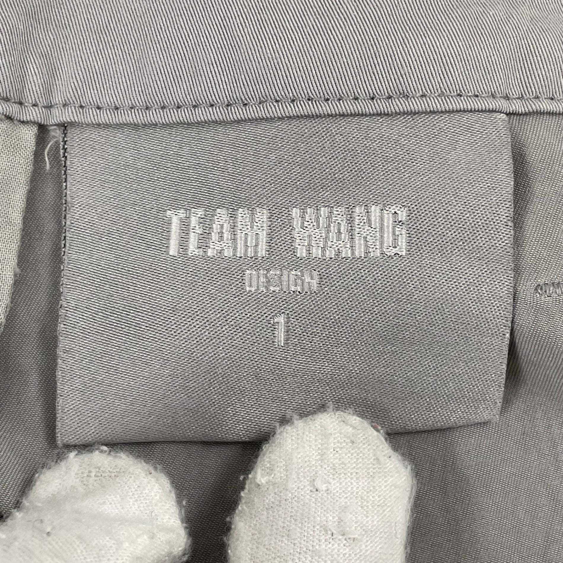 TEAM WANG design / 2タックバックストラップパンツ 参考定価：45,000程度 SIZE:1