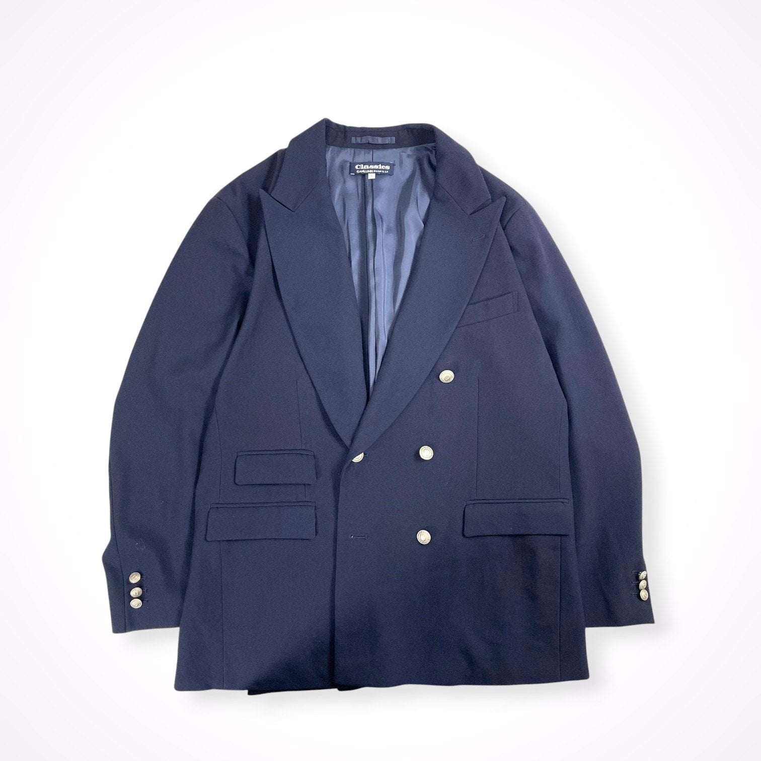 CAHLUMN Double Breasted blazer Lサイズ CAHLUMN / Merino WooL Saxony Double Breasted Blazer 1.1 参考定価