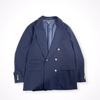 CAHLUMN / Merino WooL Saxony Double Breasted Blazer 1.1 参考定価：45,400+tax SIZE:L