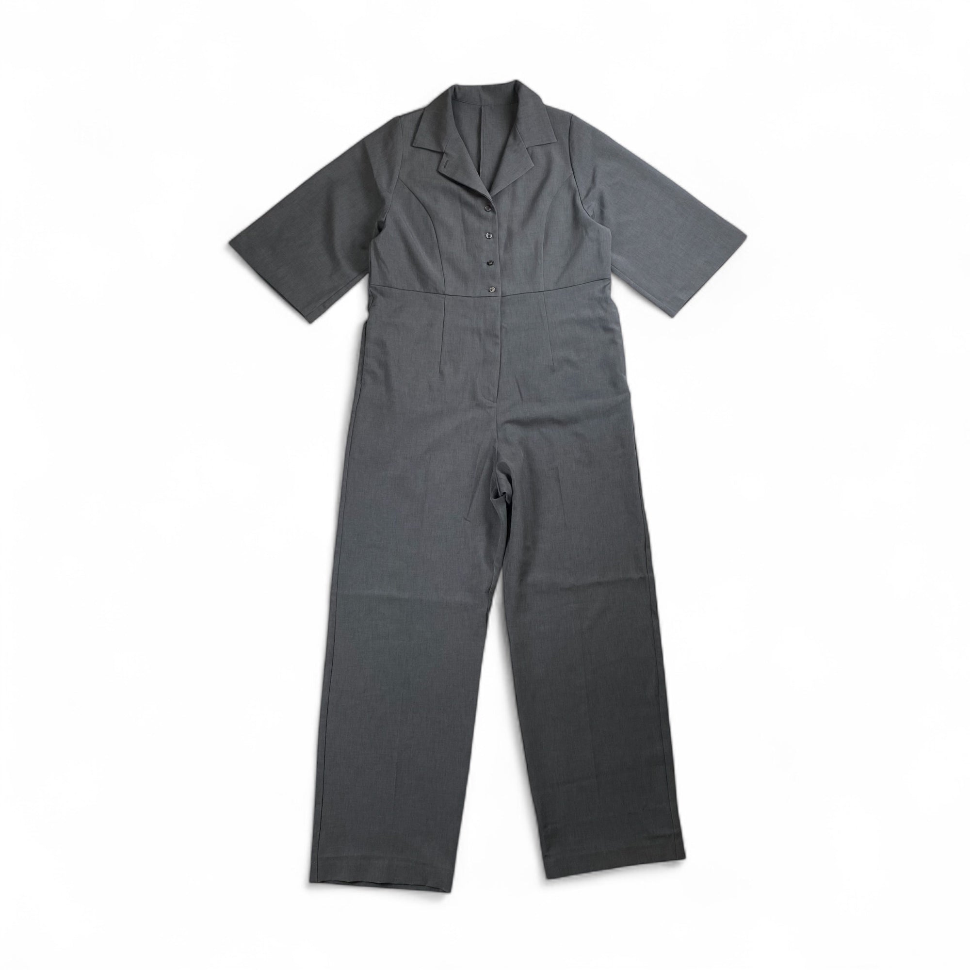 STYLE MIXER スタイルミキサー / ギャバ織 テーラーカラーオールインワン SIZE:M