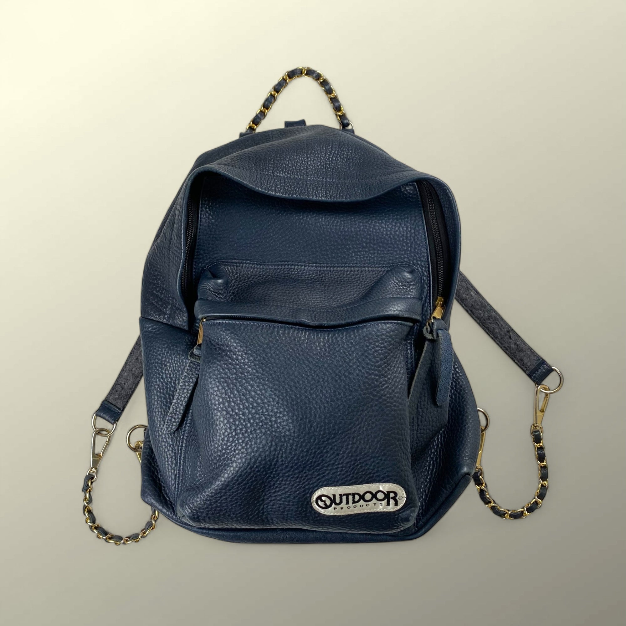 Ron Herman ロンハーマン OUTDOOR PRODUCTS アウトドアプロダクツ / レザー チェーンミックス リュック バックパック コラボ品