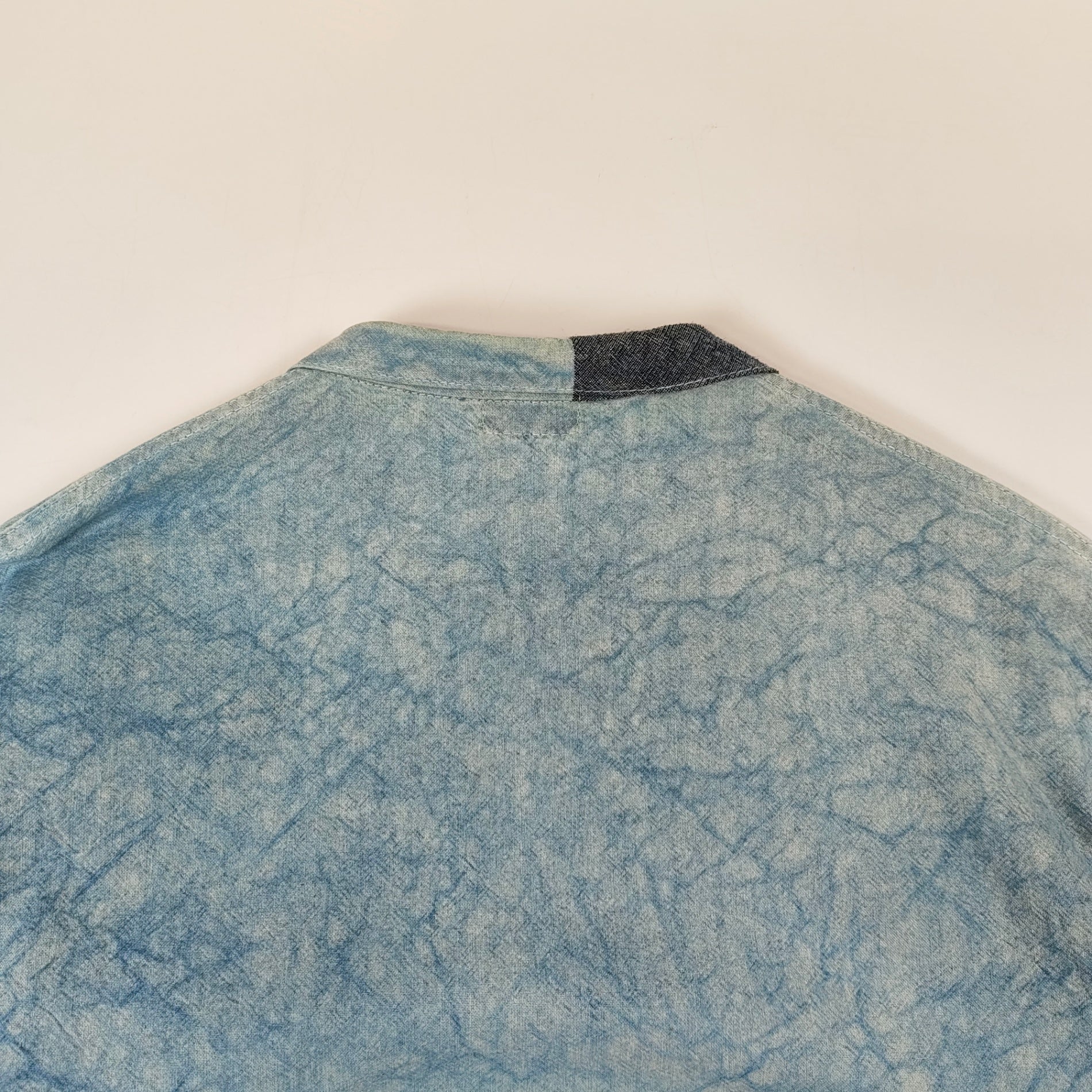 TENDER / Bound Hem Split Tail Shirt インディゴ 参考定価：42,000+tax SIZE:4