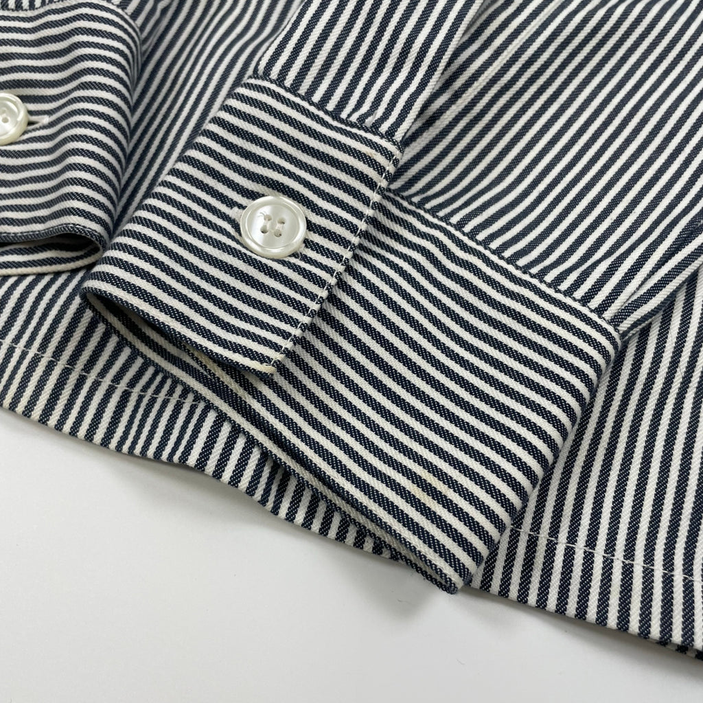 BEN DAVIS ベンデイビス / ハーフジップヒッコリーシャツジャケット 日本製 SIZE：M
