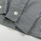 BEN DAVIS ベンデイビス / ハーフジップヒッコリーシャツジャケット 日本製 SIZE：M