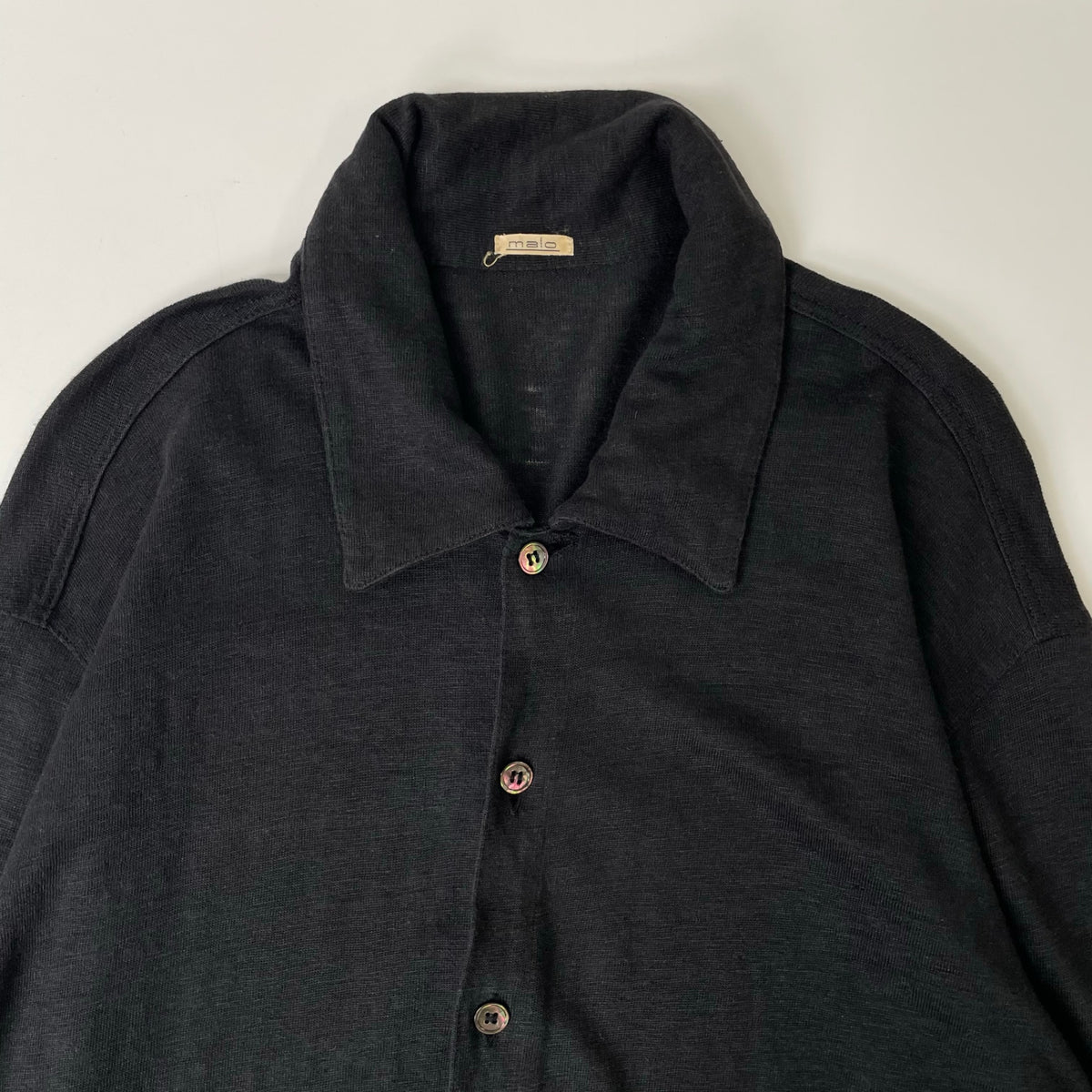 malo / リネンニットシャツ 参考定価：110,000程度 SIZE:48