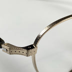 【極美品】 金子眼鏡 最上位Premiumライン / KMP-20 シルバーコンビ 眼鏡 METALシリーズ 度なしレンズ 参考定価：76,000+tax