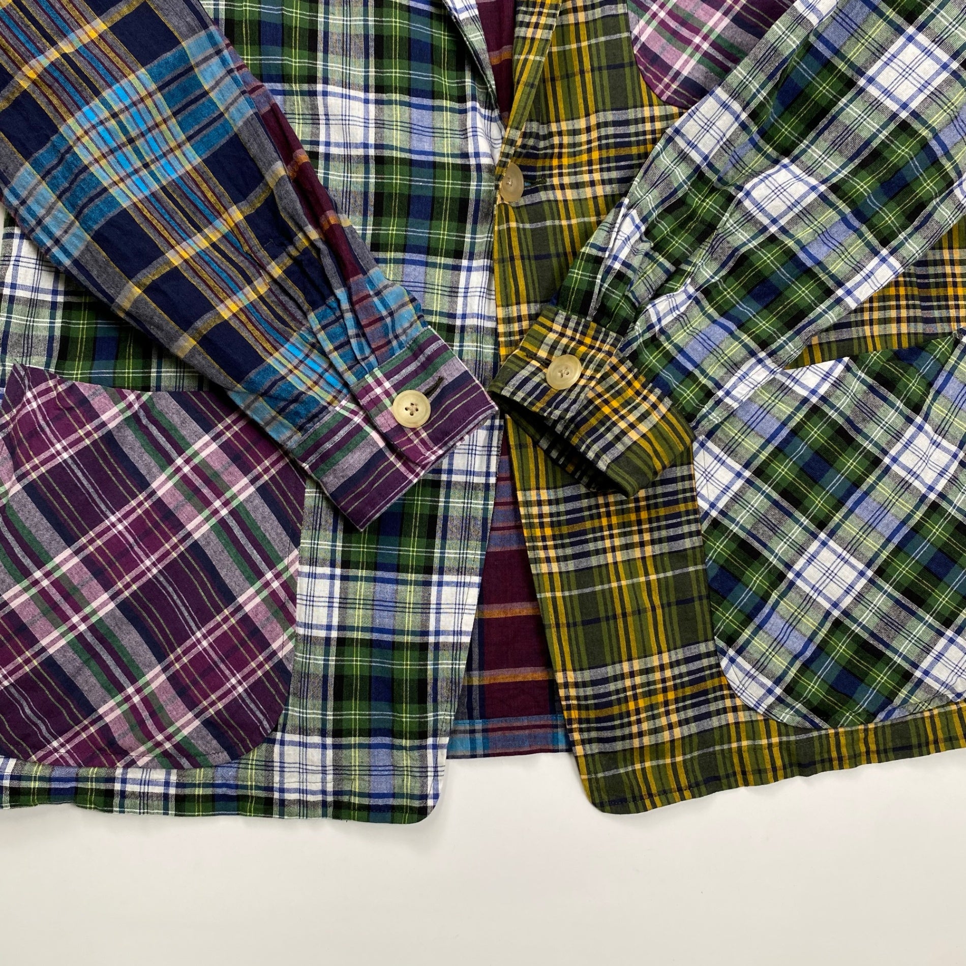 BEAMS PLUS × Jizi / MADRAS Cuff Jacket コラボ マドラスチェック クレイジーパターン ジャケット 参考定価：63,000+tax SIZE：L