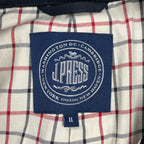 J.PRESS ジェイプレス / G-9TYPE コットンキュプラ ハリントンジャケット ネイビー×ホワイト 極美品 参考定価：50,000程度 SIZE:LL