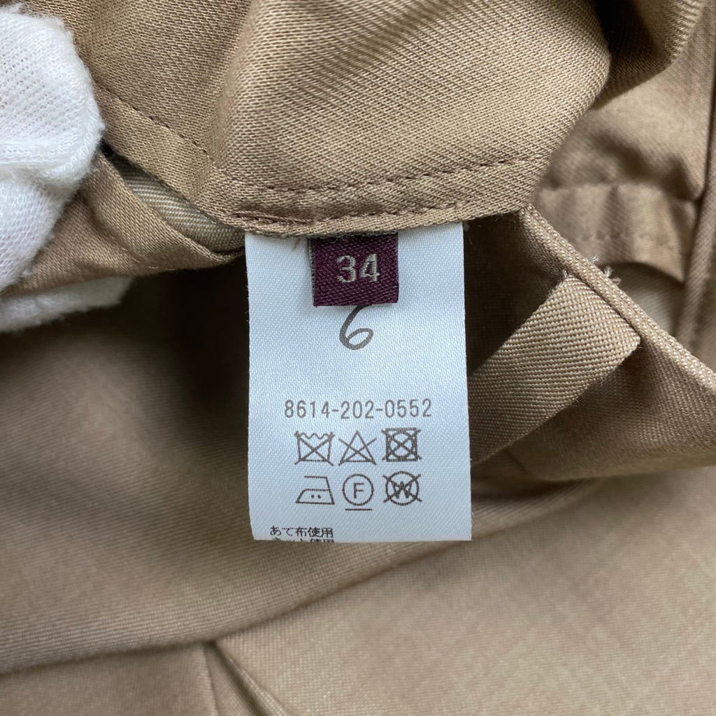 ROKU BEAUTY＆YOUTH ロク ビューティー＆ユース / スリットパンツニーカットスラックス 参考定価：31,000+tax SIZE:34