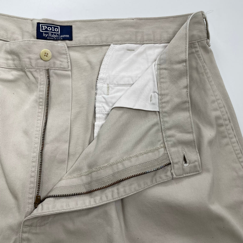 Polo by Ralph Lauren ポロ バイ ラルフローレン / 初期タグ ポロチノ 2タックショーツ USA製 SIZE：94
