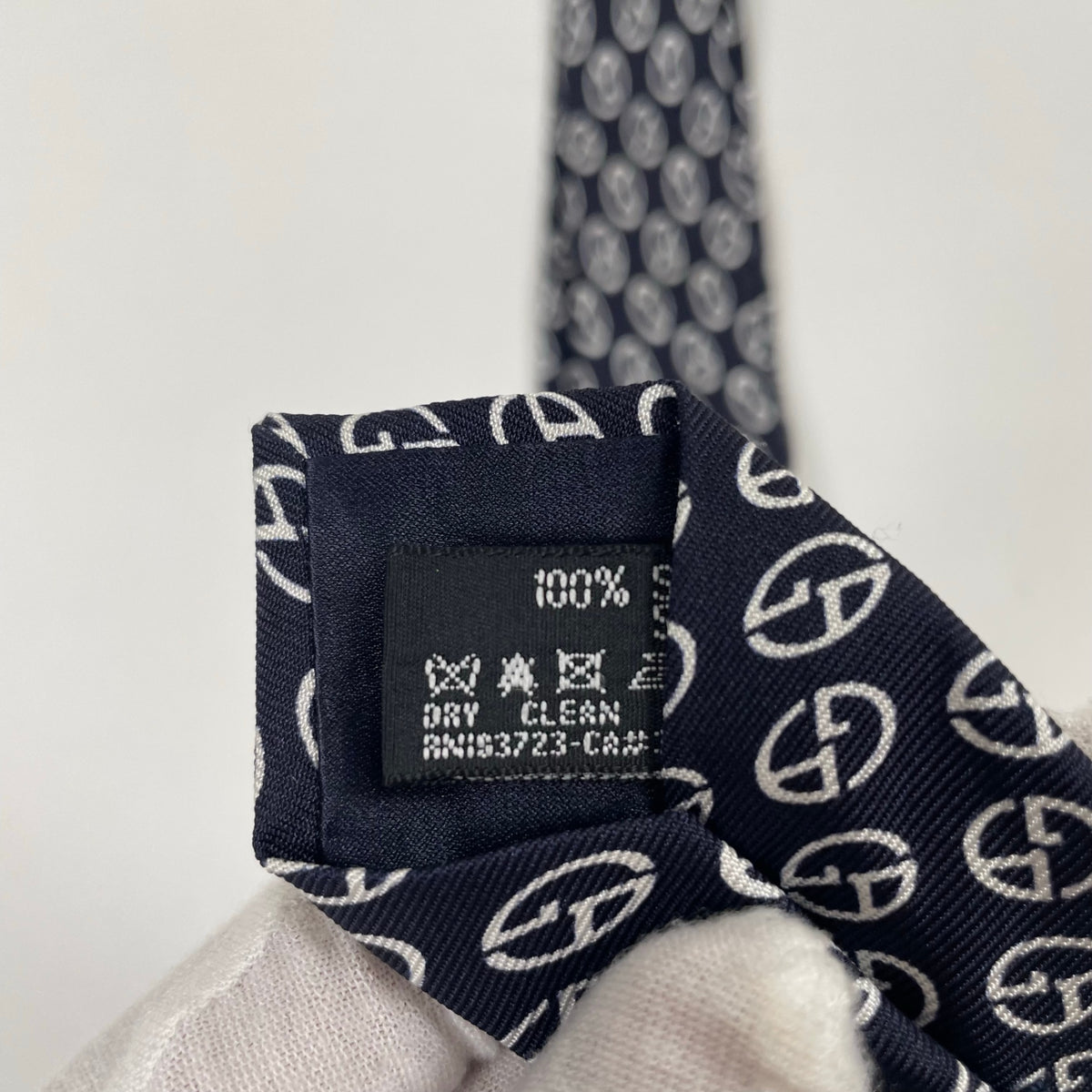 GIORGIO ARMANI / モノグラム 総柄ネクタイ 参考定価：35,000程度
