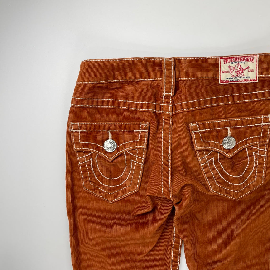 TRUE RELIGION トゥルーレリジョン / JOEY BIG T コーデュロイフレア ブラウン SIZE：W26