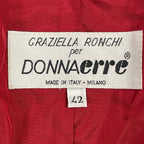 DONNA erre / セットアップ パイルチェックジャケット 参考定価：170,000程度 SIZE:42