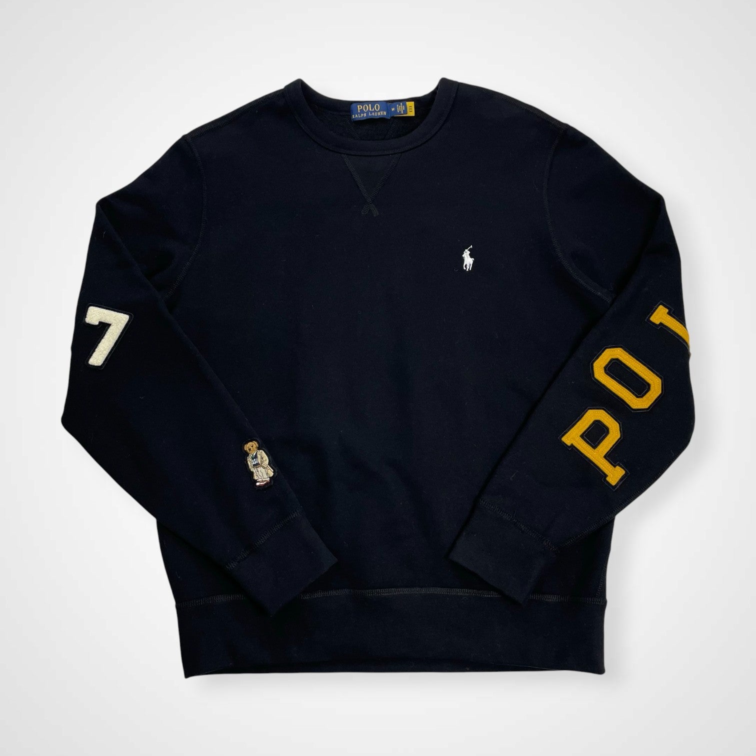 POLO RALPH LAUREN ポロ ラルフローレン / フルデコレーション スウェット ポロベア ウイングフット CYO 参考価格：60,000程度 SIZE:M