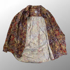AiE エイアイイー NEPENTHES ネペンテス / ペインターシャツ Marble batik Print 総柄 ギャザー  SIZE:XL