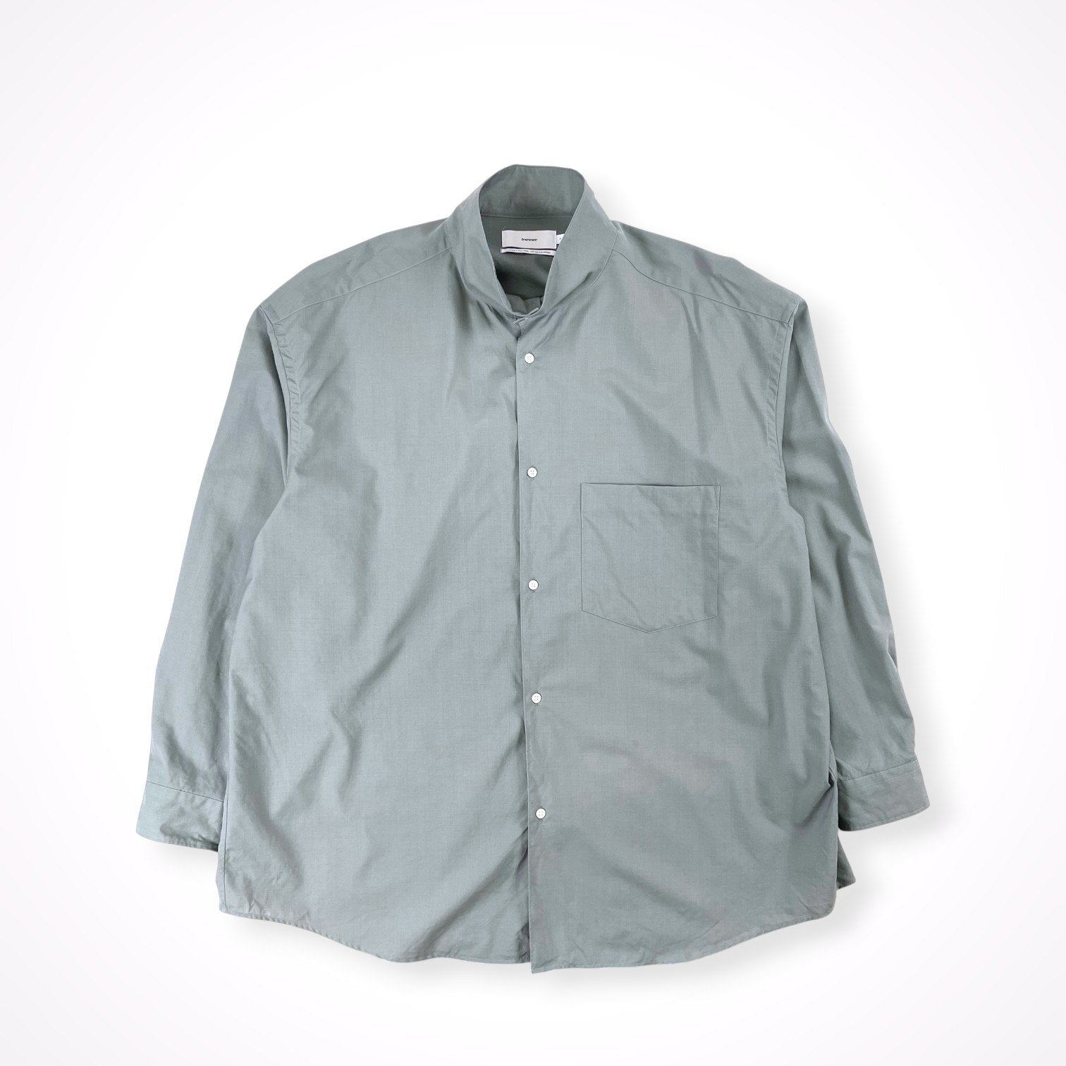 Graphpaper / Fine Wool Tropical Stand Collar Shirt 参考定価：28,000+tax SIZE:FREE