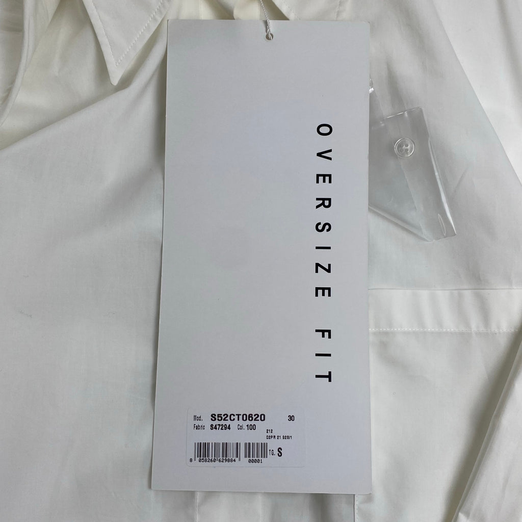 MM6 Maison Margiela エムエムシックス メゾン マルジェラ / WHITE SHIRT DRESS ホワイトシャツドレス 21AW 未使用品 参考定価：70,000程度  SIZE:S